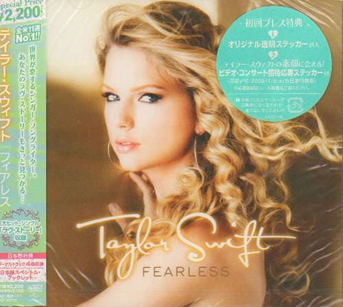 Taylor Swift Fearless Japanese Promo Cd Album UICO-1165 Fearless